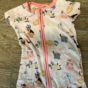 Little Sleepies - Pink Cool Cats Shorties (6-12 mo)